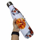 Garrafa Termica Estampada Flores 750 Ml Academia Aula Treino
