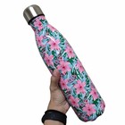 Garrafa Termica Estampada Flores 750 Ml Inox Squeeze Treino A