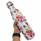 Garrafa Termica Estampada Flores 750 Ml Squeeze Inox Floral A