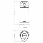 Garrafa Termica Exata Em Aço Inox Com Ampola De Vidro 1,2l Pr