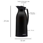 Garrafa Térmica Futura Preta - 750ml