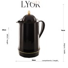 Garrafa Térmica Genova Preto 1l Lyor