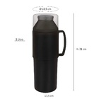 Garrafa Térmica Indie 1,0l Preta - Preto