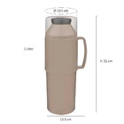 Garrafa Térmica Indie 1 Litro Bege Mor