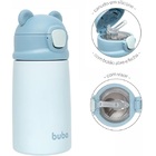 Garrafa Termica Infantil Com Canudo Ursinho 320ml Buba - Azul