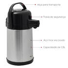 Garrafa Térmica Inox 1,9l Parede Dupla Termo Blindagem Vácuo