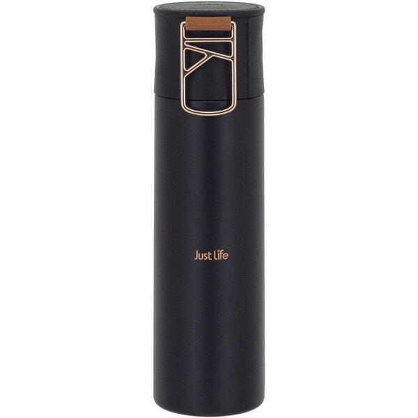 Garrafa Térmica Inox Com Parede Dupla Preto 500ml Esportiva