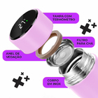 Garrafa Térmica Inteligente De Inox 500ml Tampa C/sensor De T