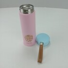 Garrafa Térmica Just Life Rosa Com Parede Dupla 450ml Inox