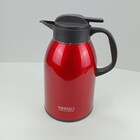 Garrafa Térmica Kaffe Em Inox Vermelho Com Parede Dupla 1,6l