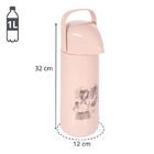 Garrafa Térmica Magic Pump Gaúcha E Cavalo 1 Litro Rosa Nude