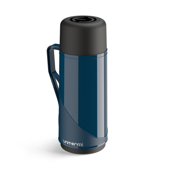 Garrafa Térmica Mesa Roma Unitermi 1 Litro Café Chá Azul