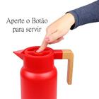 Garrafa Térmica Norden 1l Vermelho Com Alça Para Café Chá