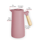 Garrafa Térmica Nórdica Rosa 1l Class Home