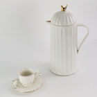 Garrafa Térmica Para Café / Chá - Bird Branca E Dourado (1l)