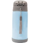 Garrafa Térmica Parede Dupla Com Canudo 400ml Gumy Azul Buba