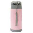 Garrafa Térmica Parede Dupla Com Canudo 400ml Gumy Rosa Buba