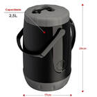 Garrafa Térmica Pavia Tererê 2,5 Litros Unitermi Preto