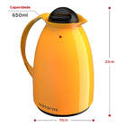 Garrafa Térmica Pequena Florença Bico Antigotas Luz Amarela