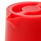 Garrafa Térmica Plástica C/Cabo de Madeira Nórdica Vermelha 1