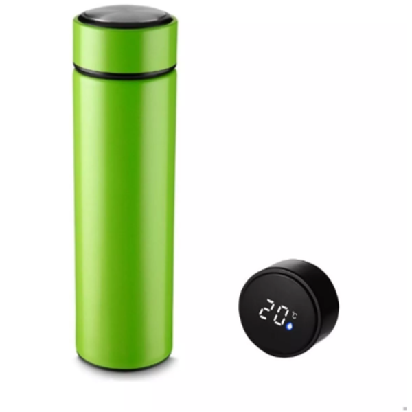 Garrafa Térmica Portátil 500ml Aço Inox Tampa Touch Led Cor V