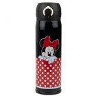 Garrafa Térmica Preta Minnie 400ml - Disney