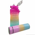 Garrafa Termica Sensor Temperatura Visor Led Kit 2 Uni Squeez