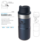 Garrafa Térmica Squeeze Aço Inox 354ml Mug Térmico Classic Az