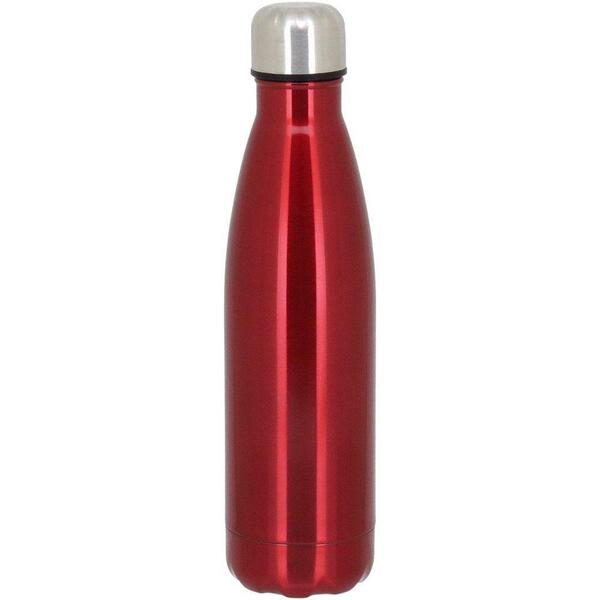 Garrafa Térmica Squeeze Inox 500ml Vermelho Para Água Suco