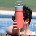 Garrafa Térmica Stanley 651ml Squeeze Aço Inox Com Tampa Alça