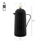 Garrafa Térmica Super Luxo 1l Detalhe Pássaro Dourado - Wp Co