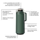 Garrafa Térmica Tramontina Exata Em Polipropileno Verde Com A