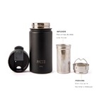 Garrafa Térmica Tumbler Preto Com Infusor 350ml Pacco