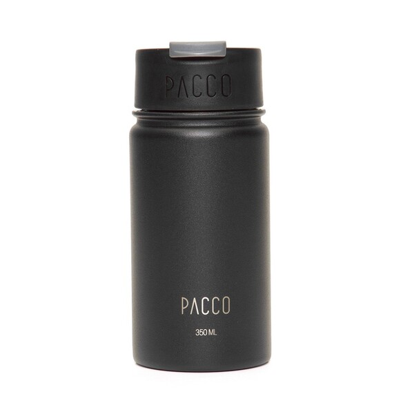 Garrafa Térmica Tumbler Preto Com Infusor 350ml Pacco