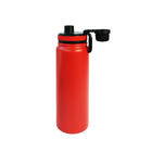 Garrafa Térmica Vermelha 800ml Água Quente/frio Inox C/ Alça