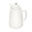 Garrafa Térmica Wolff De Porcelana Branco Prata 900ml