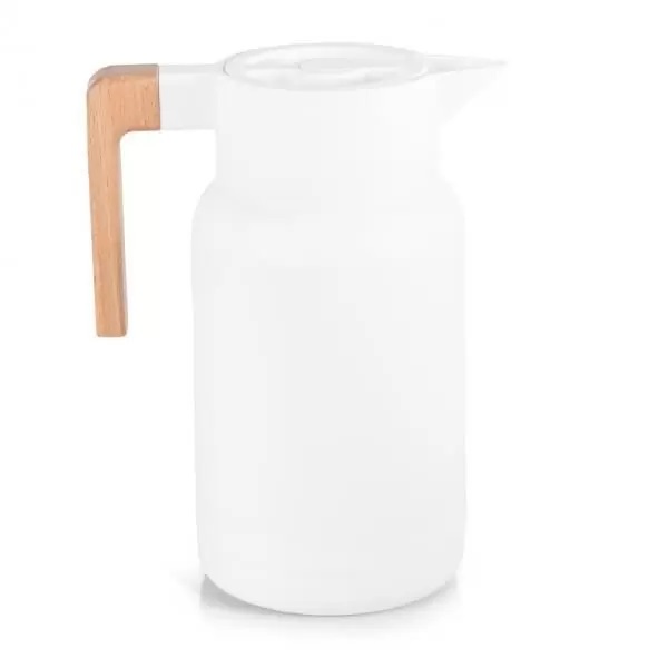 Garrafa Termica Wood Fashion Branca 1 Litro Termopro Tp6550