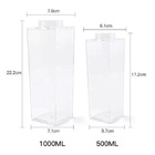 Garrafa Transparente C/ Rosca 1000ml E 500ml  Modelo Leite