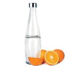 Garrafa Transparente Com Tampa Inox Acqua 1litro Linha Vidro