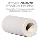 Garrafa Tubo Listras 9,5cm Em Cimento Artesanal