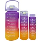 Garrafas Água Frases Treino Academia 2l 900ml 300ml Kit 3pçs