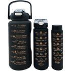Garrafas Água Frases Treino Academia 2l 900ml 300ml Kit 3pçs