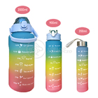 Garrafas De Água Motivacionais 3 Em 1 Squeeze 2l Azul Tie Dye