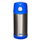 Garrafinha Térmica Funtainer 355 Ml Azul E Inox Thermos
