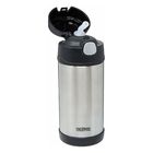 Garrafinha Térmica Funtainer 355 Ml Preto E Inox Thermos