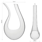 Gáston Decanter Vinho 33x21x9cm 1,3l Vidro Transparente