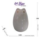 Gato Branco Em Cerâmica 12889 Mart