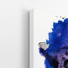 Gato Pet Animais Arte Aquarela Roxo Quadro Canvas 100x70cm