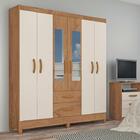 Gaurda-roupa Casal Com Espelho Real 6 Pt 2 Gv Branco