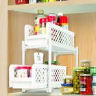 Gaveta 2 Niveis  Portátil Organizador Armario Cesto Banheiro